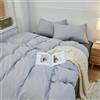 Odot Tinta Unita Copripiumino 150x200cm 180x220cm 200x230cm, Stile Semplice Copripiumini Microfibra Traspirante Morbido Biancheria da Letto per Adulti Bambini (Grigio Chiaro,150x200cm)