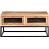 Generico Tavolino da Salotto 90x60x40 cm in Legno Massello di Acacia,Mobili,Tavoli,Tavolini Decorativi,Tavolini da Salotto,Marrone,29.8 kg,323506