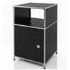 KARAT Scaffale in metallo nero - Scaffale a 3 livelli con ripiani aperti (L40×P40×A65 cm) - Struttura in acciaio cromato e rivestimento in polvere opaca - Moderno e salvaspazio - Concept Epure MK-040