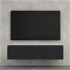 doporro Mobile Porta TV Sospeso 120 cm con 2 Ante per Soggiorno