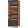 Vicco Scaffale da cucina Fame-Line Antracite country/Rovere 60 cm