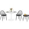 DazzlerE Piccolo tavolo da cucina con 2 sedie, tavolo bistrot con 2 sedie