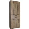 Composad | Mobile Contenitore della Linea DAVINCI BRERA con 2 Cassetti e 4 Ante, Libreria, Mobile Archivio Portadocumenti, (LxAxP) 81,60x217,50x35,7 cm, Colore Noce, Made in Italy