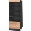 Vicco Scaffale da cucina Fame-Line, Rovere dorato/Antracite, 60 cm