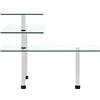 Generico Scaffale da Cucina Angolare a 3 Livelli Vetro temperato,Casa e Giardino,Cucina e Pranzo,Strumenti e Utensili Cucina,Armadi da Cucina,Portaspezie,Trasparente,2.6 kg,249502