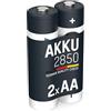ANSMANN Mignon AA Tipo 2850mAh Batteria Ricaricabile ad Alta Capacita 2x Mignon AA NiMH HR6