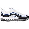 Nike 921522-107 Air Max 97 (GS) Bambino, White/Signal Blue-Black-Pure Platinum EU 39