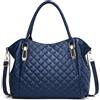 NICOLE & DORIS Borsa Tracolla Donna Grande Borsa a Spalla Casual Borsa a Mano Tote Bag Borse Leggero Morbida Pelle PU Borsetta per lo Shopping Viaggio Blu