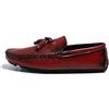 Kanggrei Mocassini da Uomo Mocassini Scarpe Punta Quadrata Brogue Punta alari in Rilievo con Nappa Mocassini da Guida Slip-on