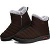 Mufanton Stivali da Neve Donna Invernali Scarpe da Camminata Foderati in Pelliccia Casual Outdoor Scarpe Calde Antiscivolo Stivali,Marron,EU37