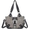 Angel Kiss Borsa Donna Pelle PU Borsa a Mano Tracolla Elegante Tote Bag Media Impermeabile Molte Tasche Scomparti, per lavoro, quotidiano, Shopper, vita, Natale e festa ect