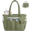 LOVEVOOK Borsa a mano da donna con chiusura lampo, leggera, da lavoro, scuola, insegnante, con scomparto per laptop, per lavoro, ufficio, università, viaggi, shopping