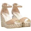 espadrilles, ADA Ante, Scarpe Sandali Zeppa Moda Casual Fashion Pelle (Cammello, Sistema Taglie Calzature EU, Adulto, Numero, Media, 39)