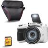 KODAK Pixpro AZ425 - Fotocamera Bridge da 20 MP con zoom ottico 42x + custodia protettiva + scheda SD da 32 GB - video Full HD 1080p, grandangolo 24 mm, stabilizzatore, schermo LCD da 3 - bianco