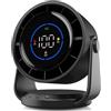 Kdouehg Ventilatori da Tavolo Piccoli, Silenziosi e Ultrasilenziosi, Ventilatore da Parete A Display Digitale, Ricaricabile Tramite USB per Casa, Ufficio, Viaggi. Colore: Nero
