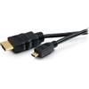 C2G Cavo HDMI a Micro HDMI da 10 piedi (3 m) con Ethernet - HDMI 2.0 placcato oro 1080p