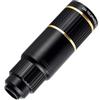 FACAIIO Teleobiettivo per smartphone, zoom ottico 22x, visione chiara a distanza per bird watching, fotografia naturalistica, kit obiettivo per telefono cellulare, treppiede pronto per 10 cm, nero