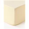 Westwing Collection Lenzuolo con angoli boxspring in cotone percalle Elsie - Giallo