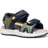 Geox J Sandal ALBEN Boy, Sage/Navy, 24 EU