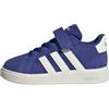 adidas Unisex - Bimbi 0-24 Grand Court 00s Shoes Infants, Semi Lucid Blue/off White/Core Black, 21 EU