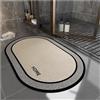 Ergocar Tappeto Bagno Sponge Diatom Super Assorbimento Di Acqua Morbida Anti-Slip Adatto Per Porte Sotto Le Porte, Pavimenti Per Il Bagno, Cucine, Accessori Per La Decorazione Domestica