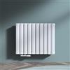 doporro Scaldasalviette Termoarredo da Bagno 77x60 cm per Parete | Acciaio al Carbonio, Pannello a Doppio Strato, Montaggio a Parete, Riscaldamento ad Acqua Calda, Utilizzo in Camera da Letto
