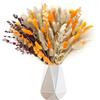 Songjum 105 Pezzi Decorazione Autunnale per la Decorazione Della Casa Bouquet di Fiori Secchi Soffici Tavolo Boho Fiori Naturali Seccati Coniglietto Coda per Soggiorno Decor Wedding Arrangement