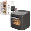 Fatto in Casa da Benedetta Friggitrice ad Aria XXL Grande Capacità 12 L (Fino a 2 Pizze da 22 cm o 2 Teglie di Lasagna o un Pollo Intero) Cuoce, Arrostisce, Scongela - Partenza Ritardata, 14 Programmi