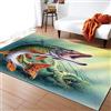 Generic Tappeto Salotto In Flanella Stampa Pesce Persico Creativo Che Ruggisce 3D Grande Tappeto Antiscivolo - Soggiorno Bambini Camera Da Letto Decorazione Domestica Tappeti Lavabile Zerbini 80 X 1-4V9A+W8