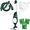 DG Service Vorwerk Folletto VK140 NUOVO ORIGINALE - Scopa Elettrica CON FILO con Accessori Rigenerati Come Nuovi, Spazzola HD40, 6 Sacchetti, 3 Granuli (Dotazione Completa + Picchio)