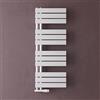 doporro Scaldasalviette Termoarredo da Bagno 104x40 cm per Parete | Colore Bianco, Acciaio al Carbonio, Montaggio a Parete, Riscaldamento ad Acqua Calda, Funzione Portasciugamani