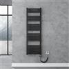 doporro Radiatore Piatto 160x50cm con Elemento Riscaldante 800W, Scaldasalviette da Bagno Termoarredo in Acciaio, Antracite, Riscaldamento Elettrico o ad Acqua Calda RHE