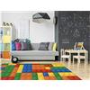 Oedim Tappeto per bambini pezzi Brick da costruzione per camere in PVC | 95 x 200 cm | Moquette PVC | Pavimento in vinile | Decorazione della casa | Pavimento sintetico | Pavimento di protezione per