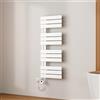 EMKE Scaldasalviette Elettrico 104x40 cm Bianco,400 W