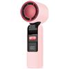 EfforPrac Mini ventilatore portatile USB, flusso d'aria 100 Turbo, display digitale, dispositivo di raffreddamento portatile per campeggio, viaggi e uso in ufficio (rosa)