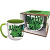 My sweety pop Tazza per bambini in ceramica da 400 ml, tazza eroe, idea regalo originale con scatola inclusa, per colazione e gusto, compatibile con lavastoviglie (Minecraft - Bianco/Verde)