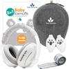 Soft Serenity Casco antirumore per bambini 2 in 1 con custodia per il trasporto, protezione dell'udito per bambini, casco aereo bambini e bambini fino a 4 anni, perfetto per dormire, viaggi e festival