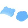 VGEBY Spazzola da Bagno per Neonati, 2 Pezzi Set di Spazzole per Cuoio Capelluto per Bambini Spazzola da Bagno in Silicone Sensoriale Morbido Confortevole Strumento per il Bagno del Cuoio Cap(Blu)