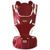 SONARIN Multifunzionale 3 in 1 Marsupio Neonati con Sedile,Portantina Ergonomico Traspirante Porta Bambino Fascia Porta Bebè Multi-Posizioni per Neonati Bambini 0-36 Mesi(Rosso)