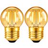 Genixgreen Lampadina a Filamento LED E27 G40 1W Luce Bianca Calda 2200K