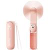 VigorLife Ventilatore Portatile 3 in 1, Mini ventilatore pieghevole Ricaricabile, 3 Velocità Ventilatore Silenzioso con Alimentatore Mobile, Alimentata tramite USB, per Esterni,Viaggi,Ufficio (Rosa)