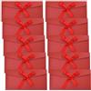 KUMSODE 10 Pezzi Busta Vintage, Buste per Lettere Buste Autosigillante, Buste con Lembo, Buste in Carta Kraft Retrò con Fibbia con Nastro per Matrimoni, Biglietti di Auguri e Inviti (Rosso)