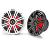 Kicker Altoparlante coassiale LED Kicker da 8 pollici, bianco/grigio, 300 W, bianco/grigio, 300 W