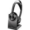 HP Poly Voyager Focus 2-M Cuffie USB-C-C Stazione di ricarica con adattatore USB-C/A, personalizzata 1, con cavo e senza fili, 20 - 20000 Hz, auto/ufficio domestico, 175 g, cuffie, nero