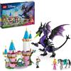 LEGO Disney Princess Maléfique come drago, kit di costruzione La bella addormentata nel bosco, 583 pezzi, con minifigure di Aurora e del principe Filippo