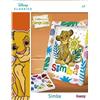 Lansay Set fai da te con paillettes, Simba Il Re Leone, illustrazione e aghi inclusi, dai 7 anni in su