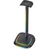 THE G-LAB Supporto per cuffie da gioco The G-Lab K-STAND-NEON RGB, con cavo, illuminazione RGB, nero, compatibilità universale