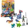 Imaginext Personaggi dinosauri, Jurassic World IMAGINEXT, confezione multipla da 6, personaggi multicolori con accessori, giocattoli per bambini dai 4 anni in su