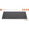 MOBILITY LAB Mini tastiera, wireless, MOBILITY LAB KP430W, AZERTY FR, nera, Bluetooth 2,4 GHz, ricarica USB-C, tasti piatti