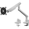 One For All Supporto per monitor, a braccio singolo, VESA 100, 13-32 pollici, fino a 9 kg, regolabile in altezza, bianco